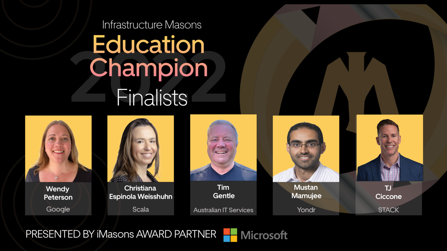 2022 Education Champion Award Infrastructure Masons