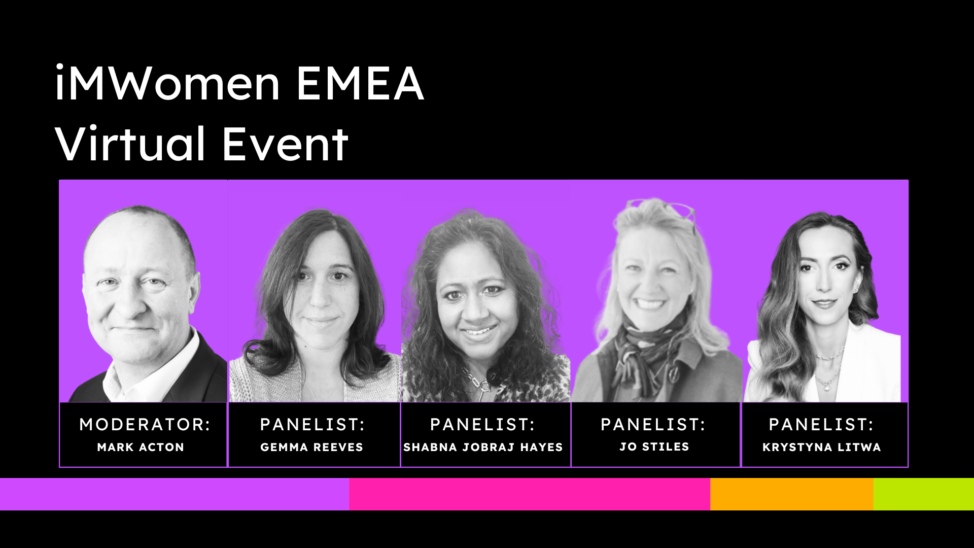 iMWomen EMEA Virtual Event
