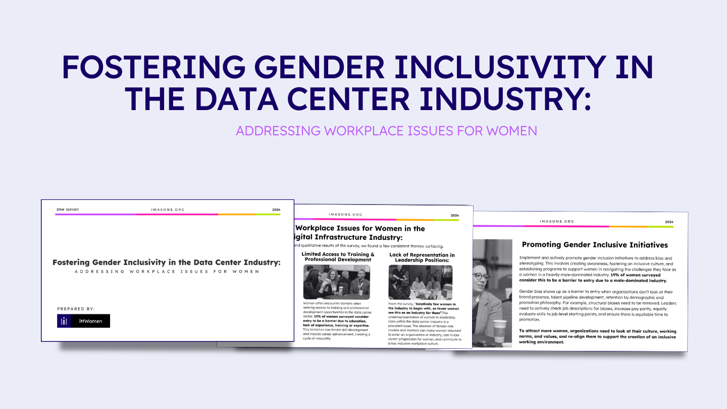 Fostering Gender Inclusivity in the Data Center Industry