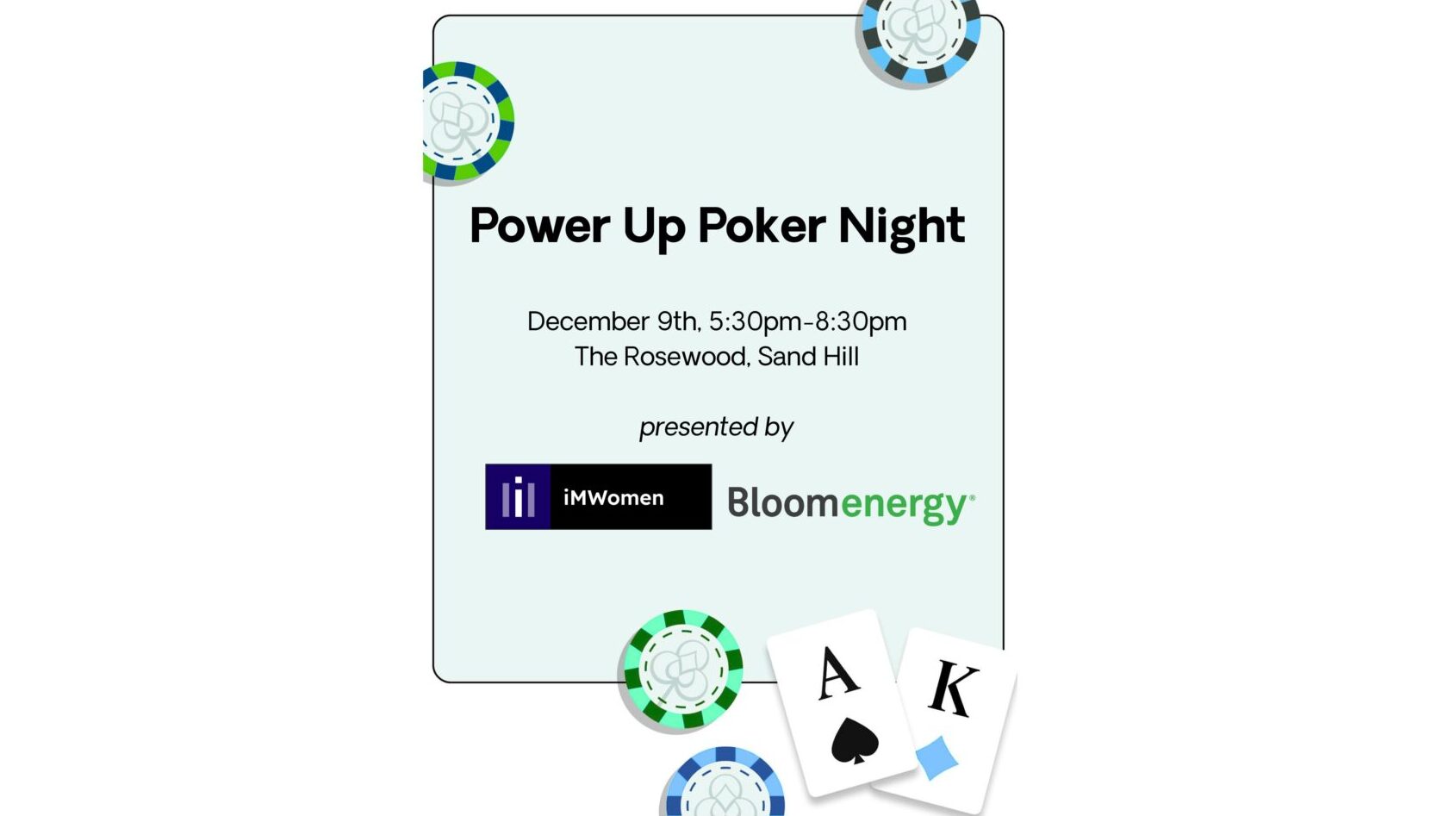IMWomen Bloom Energy’s Power up Poker night